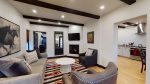 Strong contrasting ceiling beams